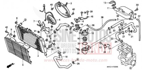 RADIATEUR CB500R de 1994